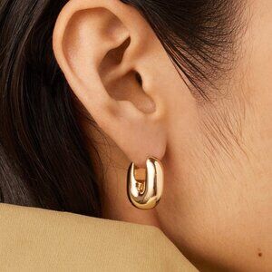 Puffy U-link Earrings